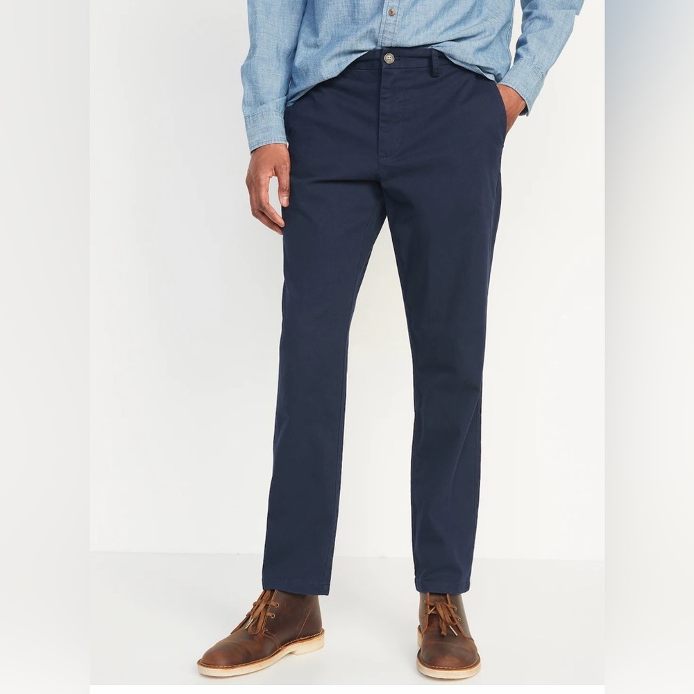 Old Navy slim straight fit chino cotton classic Men's Navy Pants size 28